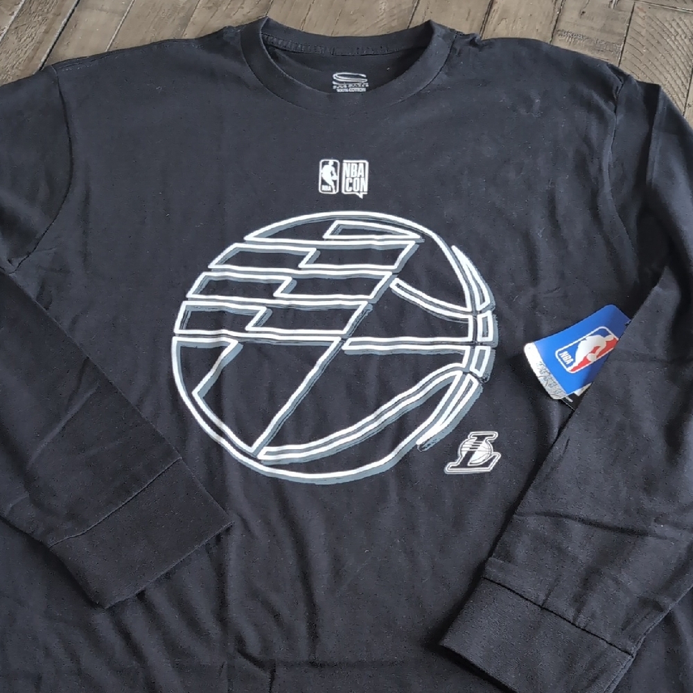 NBA Black Long Sleeve Tee